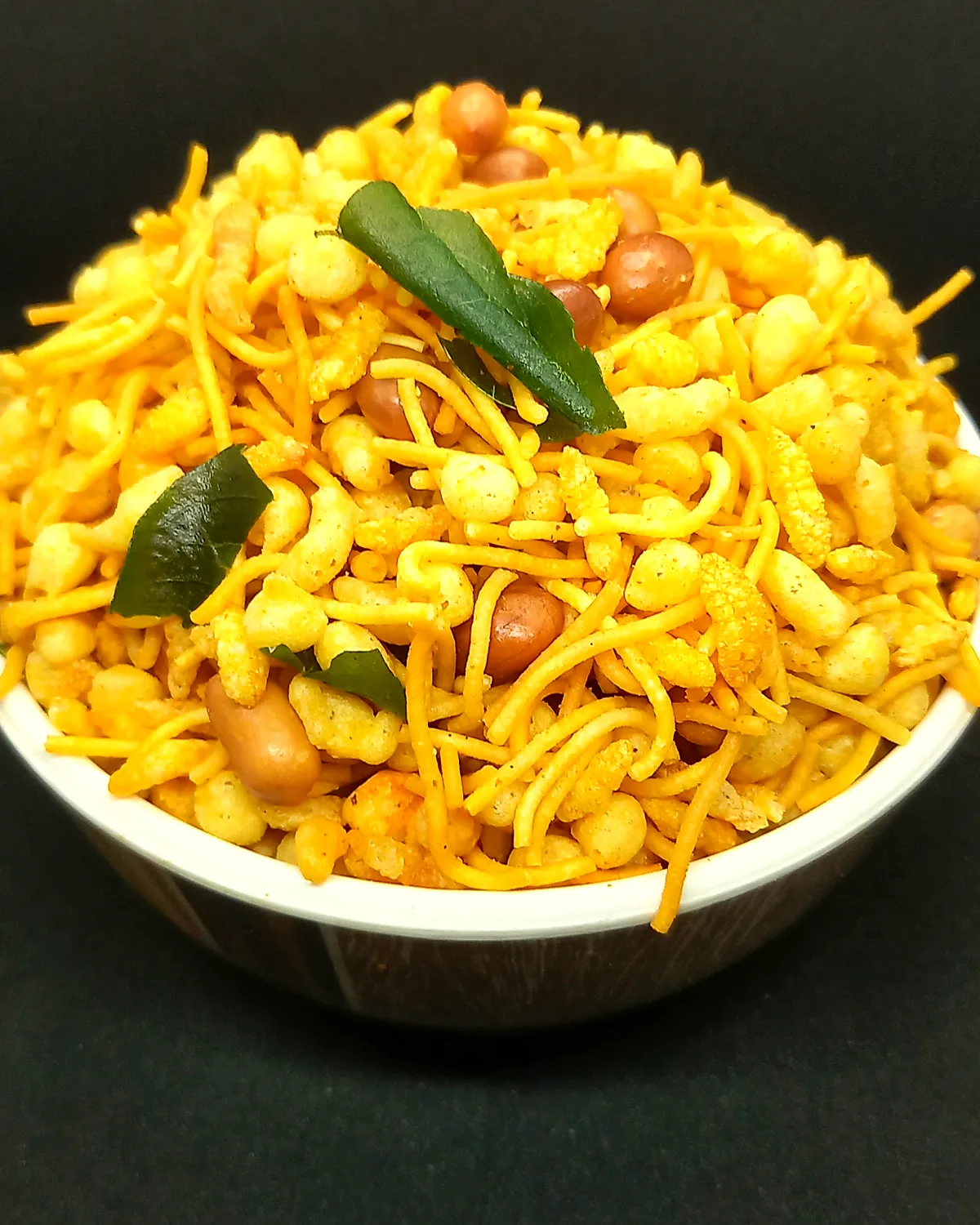 A heaped bowl of mixture